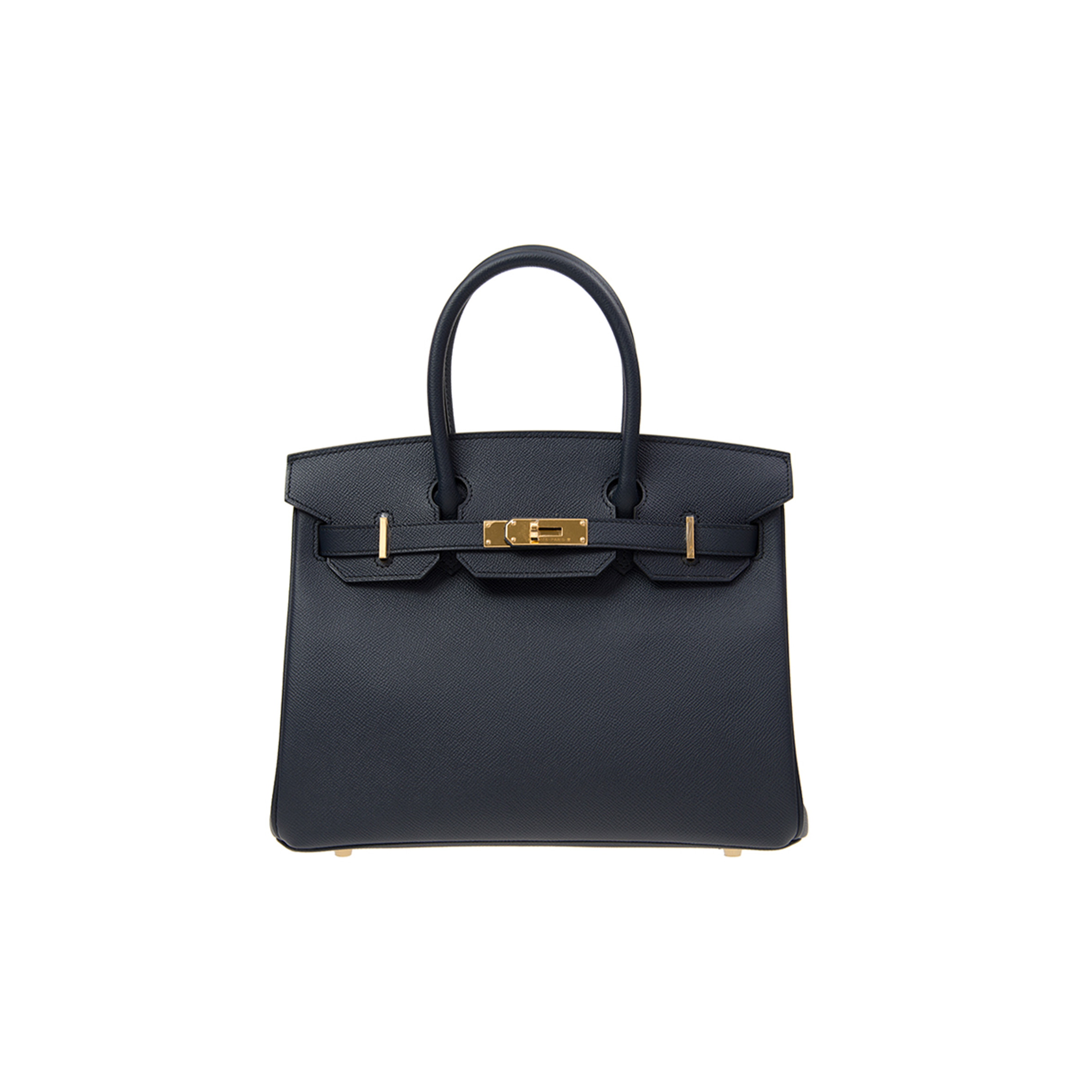 HERMES BIRKIN 35 DARK BLUE LINING WITH RED GOLD BUCKLE BK3075EPGP (35*28*18cm)